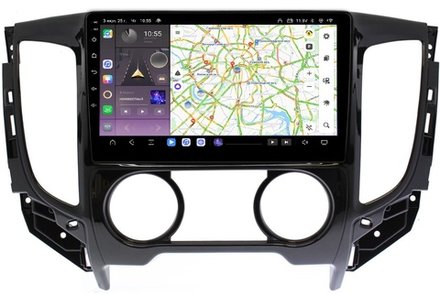 Магнитола для Mitsubishi L200 2015-2024 (кондиционер), FIAT Fullback - Carmedia OL-9567-1 QLed, Android 13, TS20, CarPlay, SIM-слот