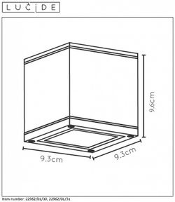 Накладной светильник Lucide Aven 22963/01/31