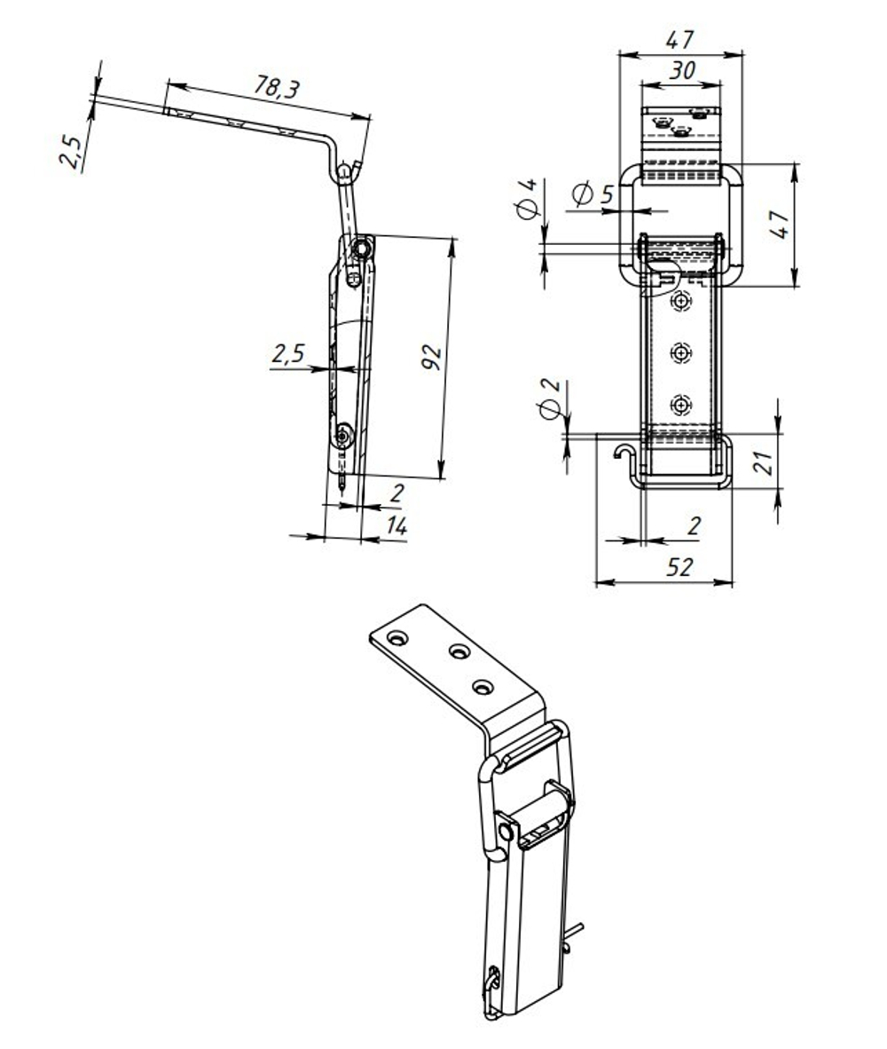 ЗАМОК МЕТАЛЛИСТ 1-1 ЦИНК