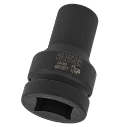 Головка ударная глубокая, 17мм (6гр) 1'' Partner PA-48510017
