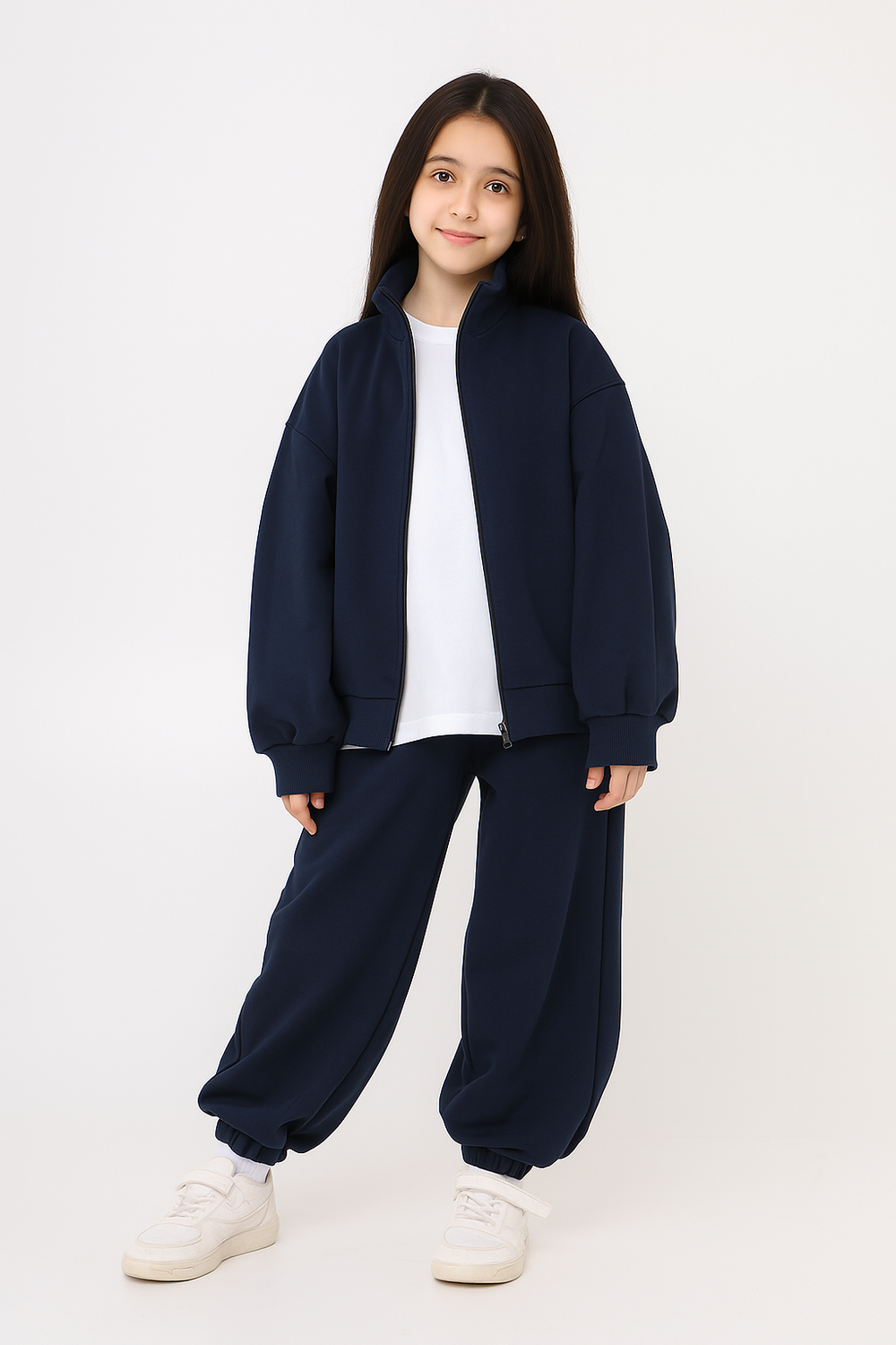 Кофта спортивная School, синяя