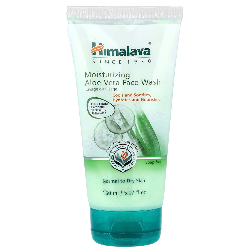 Himalaya, Увлажняющее средство для умывания с алоэ вера, для нормальной и сухой кожи, 150 мл (5,07 жидк. унц.)