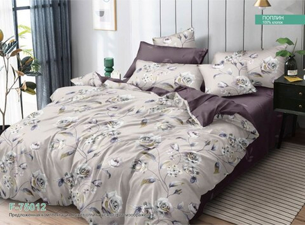 Наволочка ПОПЛИН "75012 ЕМ" 70х70 (как ткань верха пододеяльника)