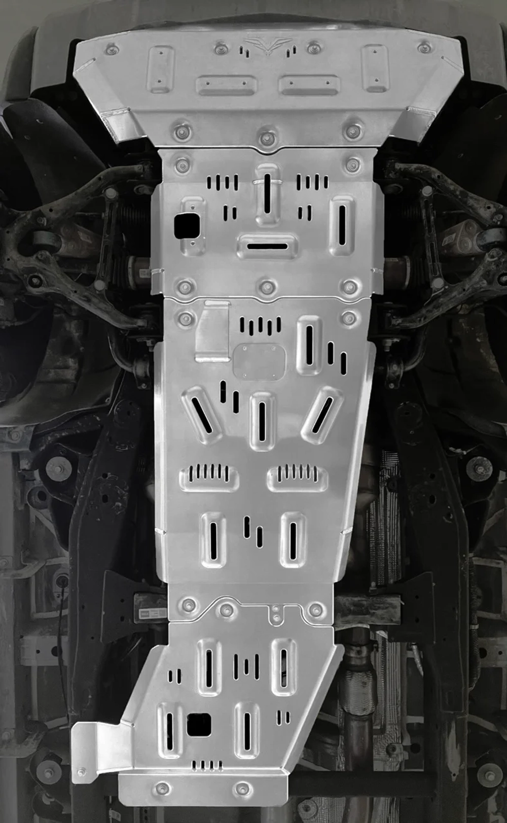 Защита днища 8мм для Chevrolet Silverado 2019+ Шевроле Сильверадо защита картера кпп двигателя бака