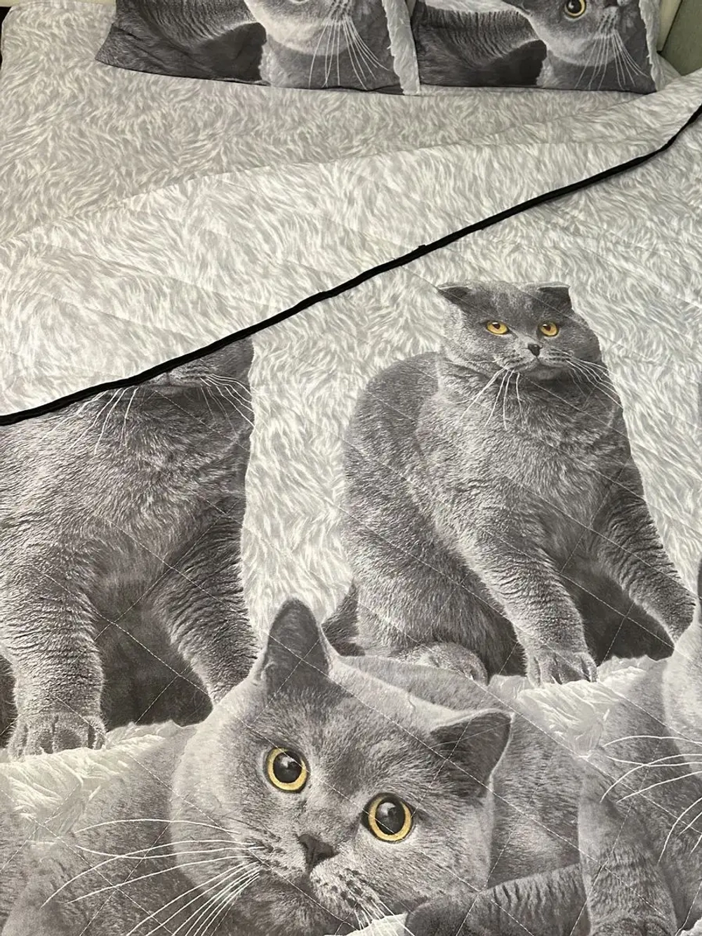 Одеяло покрывало хлопковое всесезонное стеганное евро