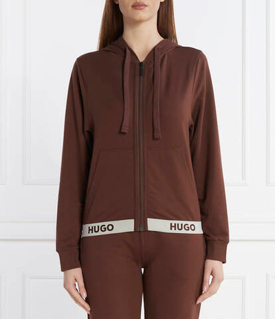 Худи SPORTY LOGO Hugo Bodywear - коричневый(50490599)