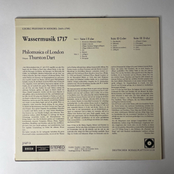 Винтажная виниловая пластинка LP Georg Friedrich Handel Гендель, Philomusica Of London, Thurston Dart Die Wassermusik Von 1717 Музыка На Воде (Германия 1976)