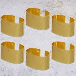 Набор колец для салфеток 6шт «Ампир» 5,5*3см, золото