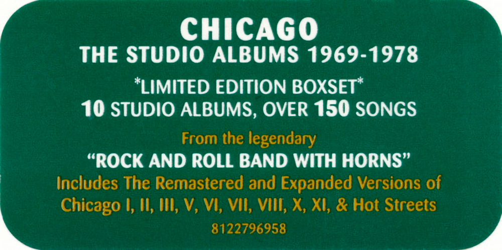 Chicago / The Studio Albums 1969-1978 (10CD)