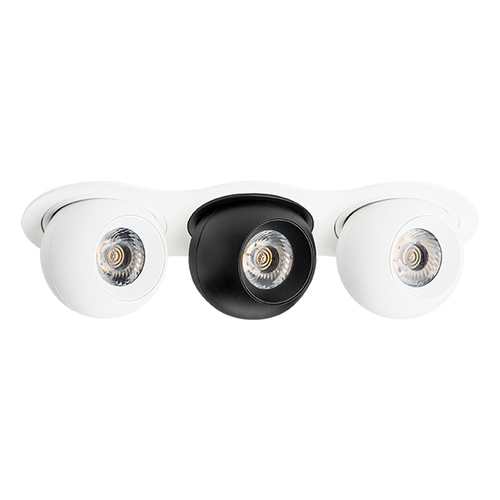 i636627262 Светильник INTERO LED 9W*3 850LM*3 24G БЕЛЫЙ/ЧЕРНЫЙ 3000K (217636+217062+217072+217062)