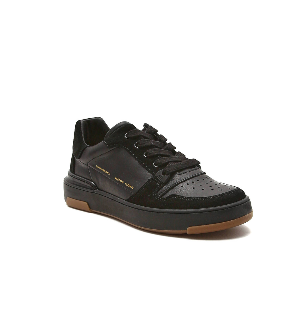 Кожаные кроссовки Liviana Conti - черный(A2WC41)