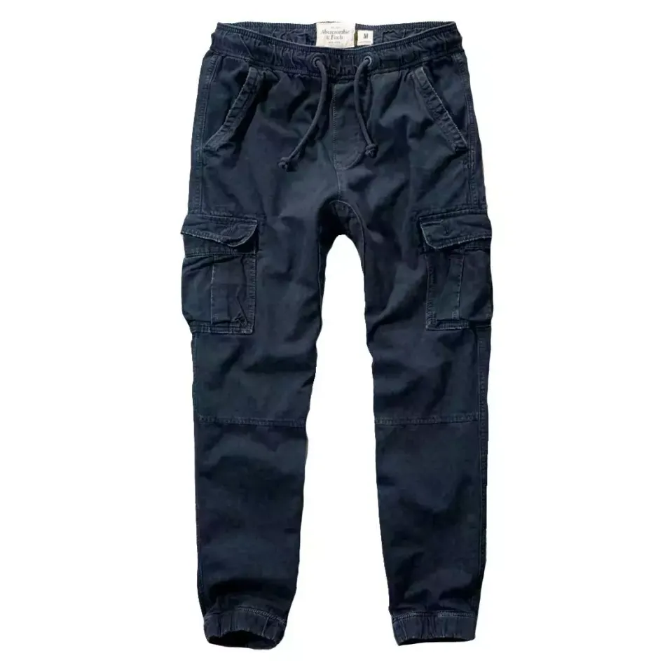 Брюки Abercrombie & Fitch на резинке флис (синие)