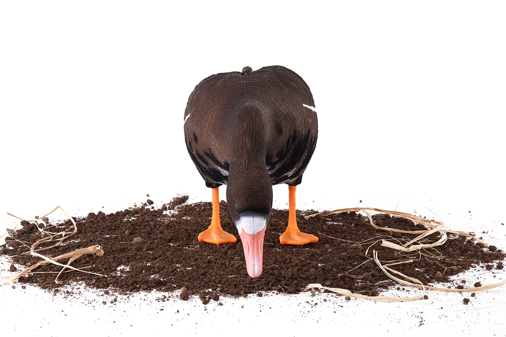 Белолобый гусь Softplast 3D ЖИВОЕ ПЕРО мод. BS-3D-UV