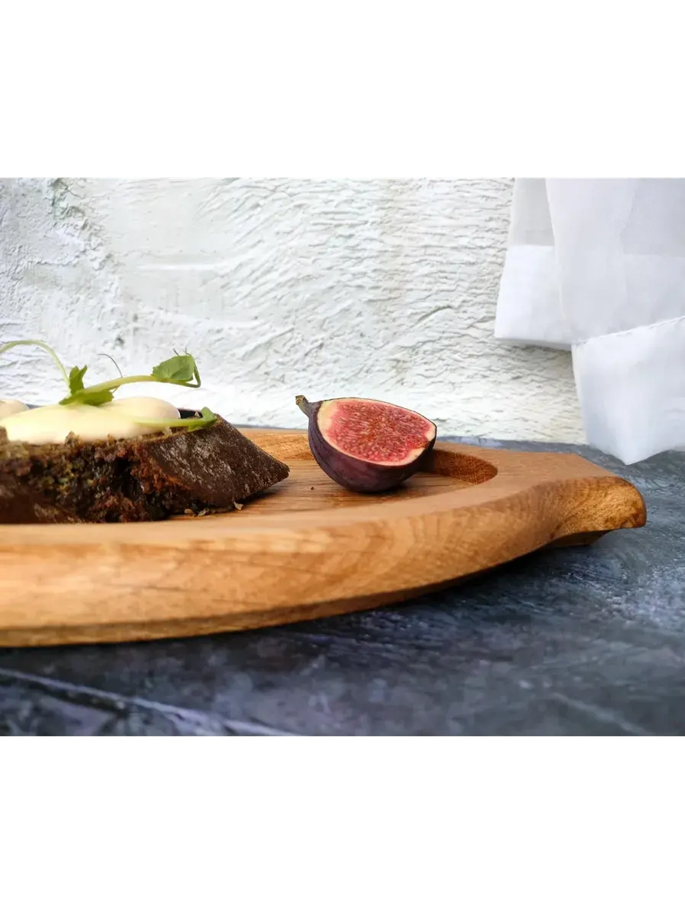 Поднос деревянный из массива дуба