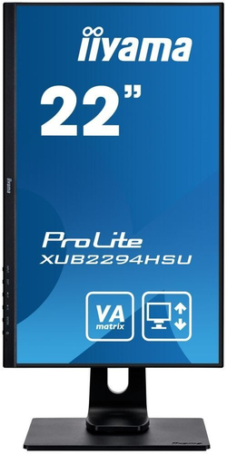 Монитор Iiyama 22;; ProLite XUB2294HSU-B1 1920x1080 VA LED 75Гц 4ms VGA HDMI DisplayPort
