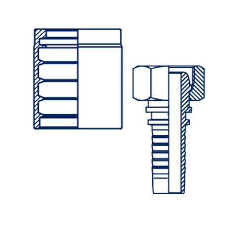 Фитинг DN 20 DK (Г) 36х2 накидная гайка