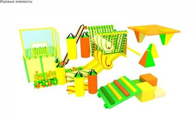 Детский игровой лабиринт «Теремок» 17,3 м² (4,9*3,7*2.5м)