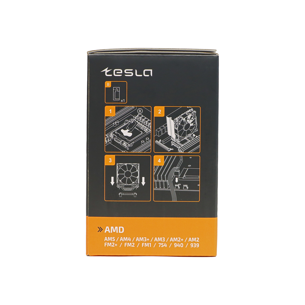 Кулер для CPU TESLA SHADOW 902, 1х92мм, 2400rpm, 3-pin, Al+Cu, серебристый-черный-белый, 52CFM, 23дБ, 2-PIPE(прямой контакт), TDP 110Вт, INTEL 1700/1200/115x/775/1366, AMD AM5/AM4/AM3(+)/AM2(+)/FM2(+)/FM1/754/940/939 (TSL-902-SD)