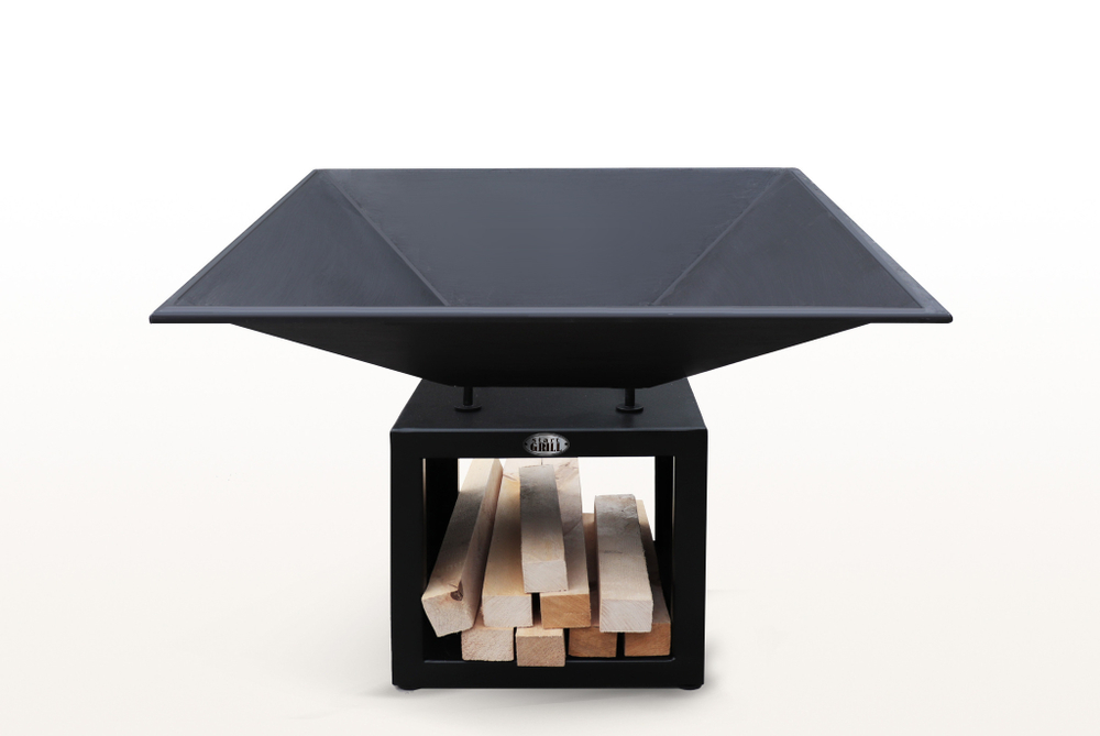 Очаг с вентиляционными отверстиями и решеткой для приготовления (№3)