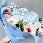 Букет Микс (Гортензия, Герберы, Хризантемы)