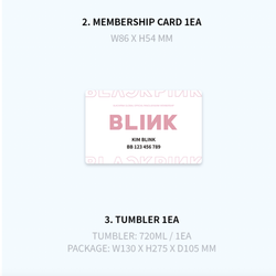 Членство BLACKPINK BLINK PREMIUM MEMBERSHIP KIT