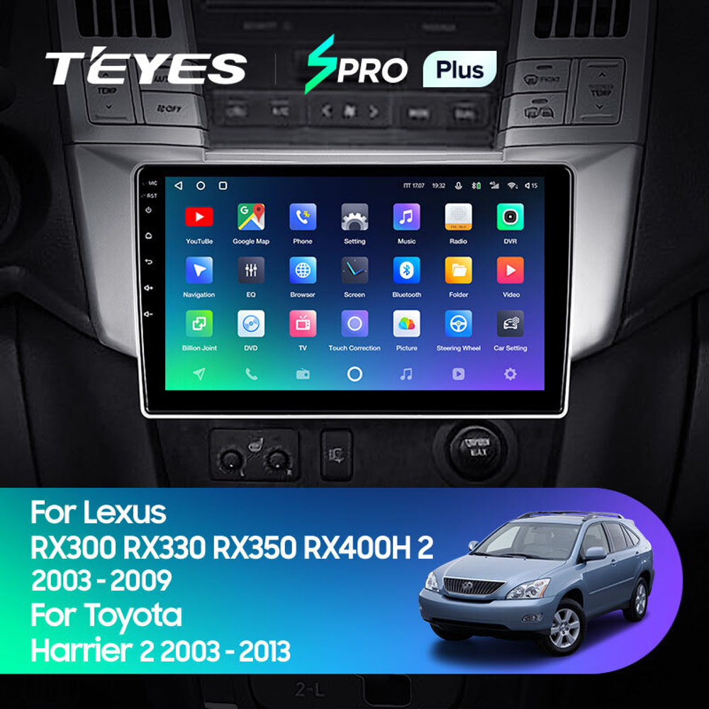 Teyes SPRO Plus 9" для Toyota Harrier, Lexus RX 300 2003-2009