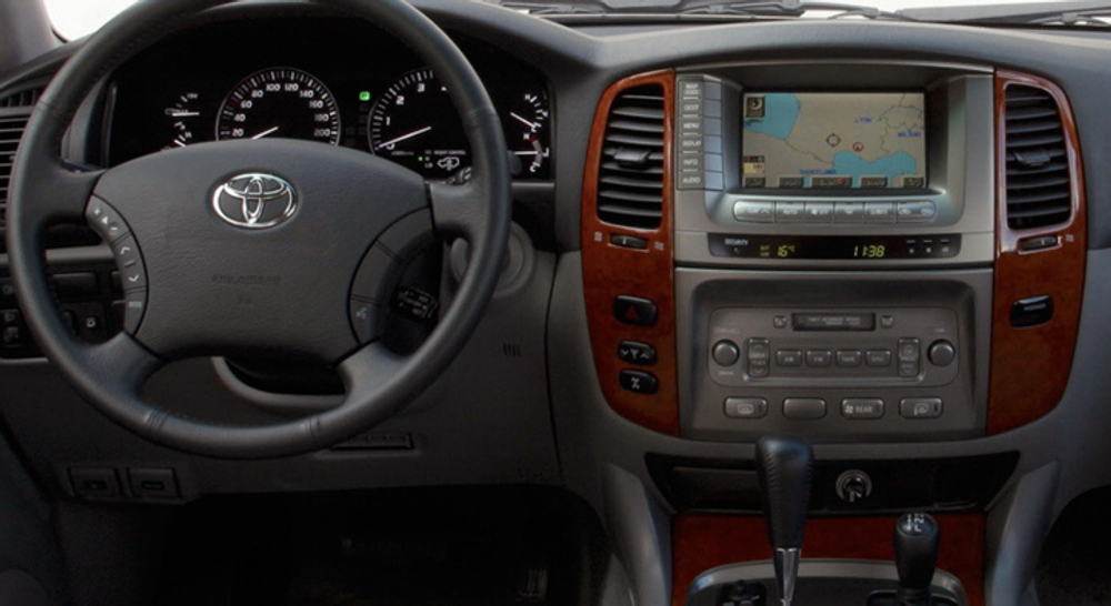 Магнитола для Toyota Land Cruiser 100, Lexus LX470 2002-2007 (климат на цветном экране) - Carmedia KP-T1305, монитор 13.3" на Android 10, 6ГБ+128ГБ, CarPlay, 4G SIM-слот