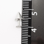 Лабрет (микроштанга) для пирсинга 4 мм из медицинской стали с конусом 5 мм. 1 шт