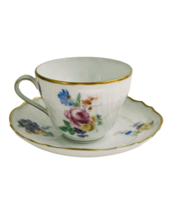 Чайная пара "Цветы" Hutschenreuther Германия