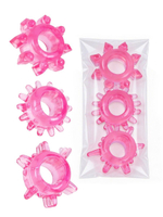 Комплект из трех розовых эрекционных колец (Цвет: розовый)