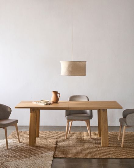 Arlen Раздвижной стол из массива дуба и шпона с отделкой ореха 200(250) 95 см Испания 