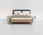 Кровать с тумбами из дуба Lugos'Art modern
