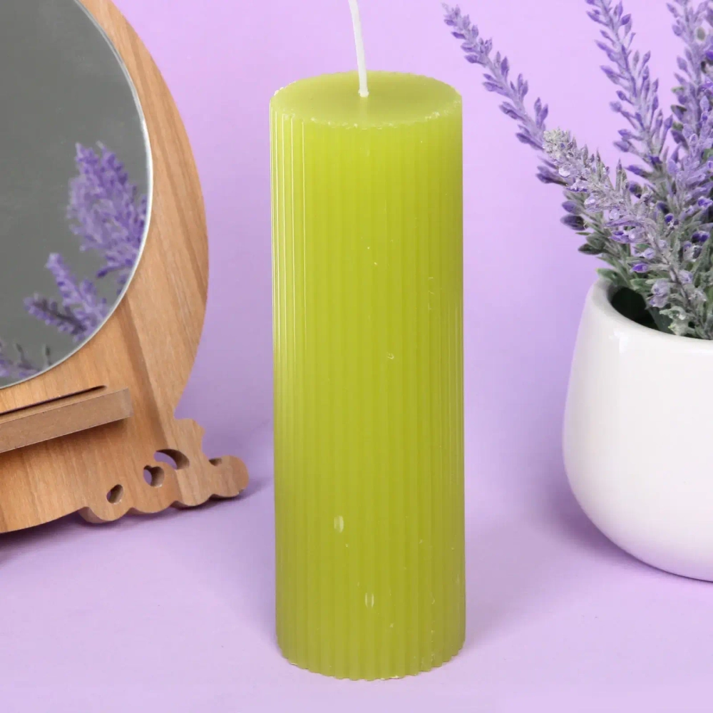 Свеча «Французская ночь» 5*15, Салатовый