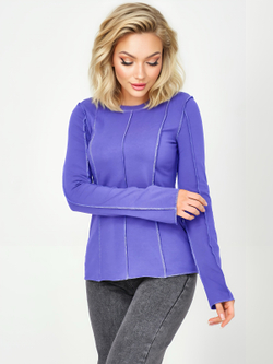 Лонгслив гранж со швами наружу