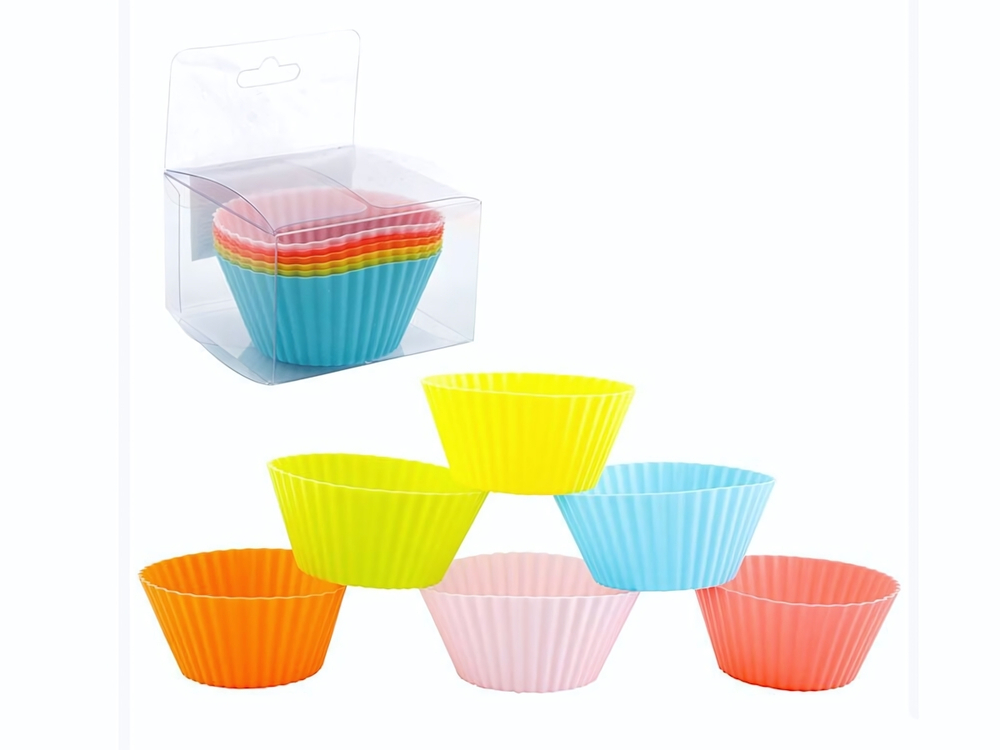 Набор форм для выпечки силикон 6шт 7*4,5*3,5 см "Roseo"