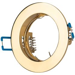 Светильник встраиваемый ЭРА KL1 GD под лампу MR16 GU5.3 золото | Литые встраиваемые светильники