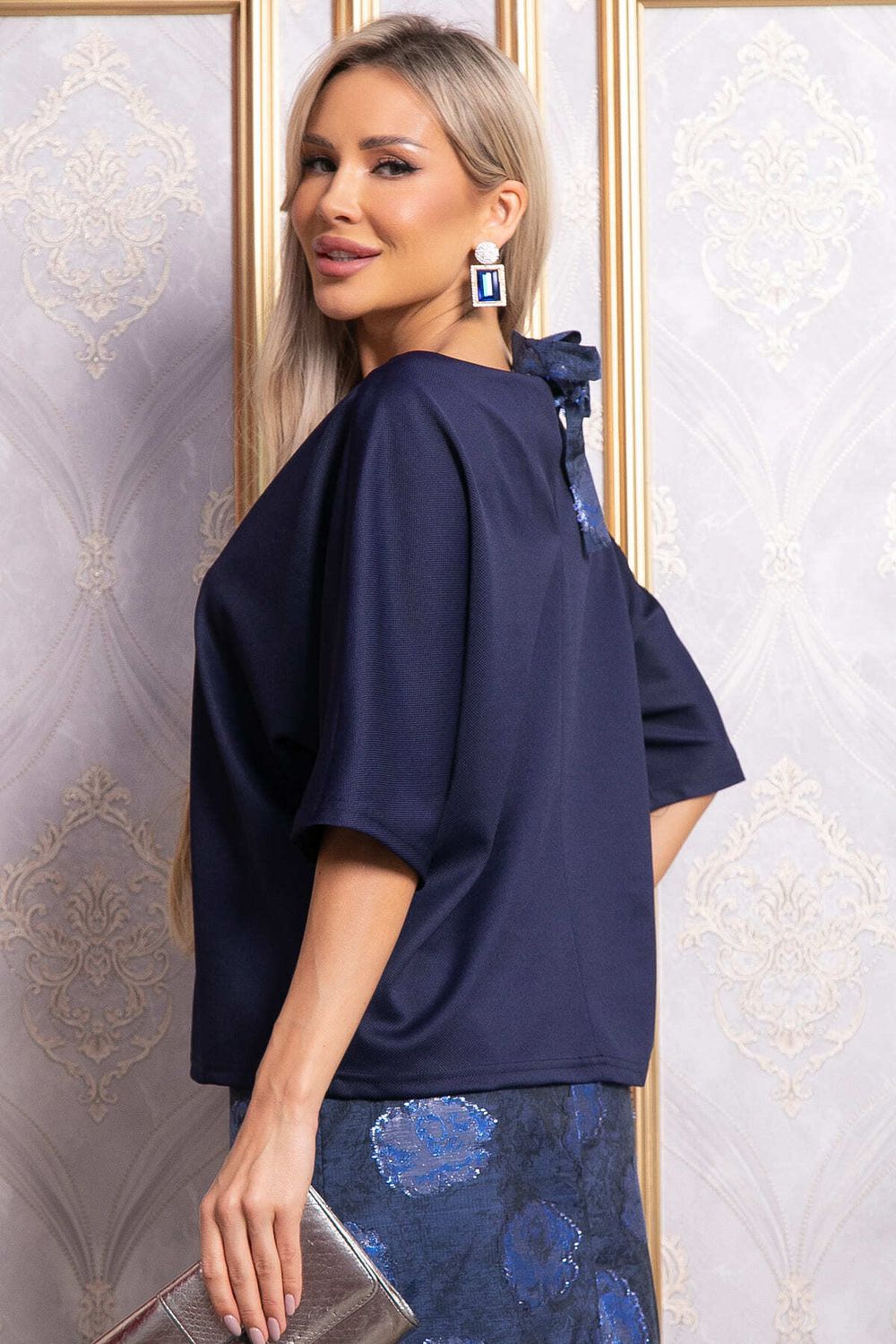 Блуза Стильный замысел (синяя) Б14842-10М LT Collection