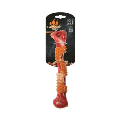 M-PETS Игрушка для собак Карнивор кость, вкус бекона, цвет красный, 25.4x5.5x4.8 см