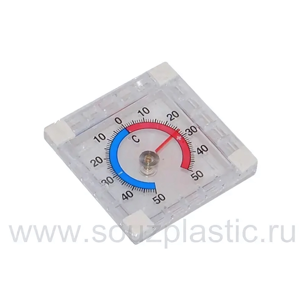 Термометр оконный 'Биметаллический' квадратный в п/п