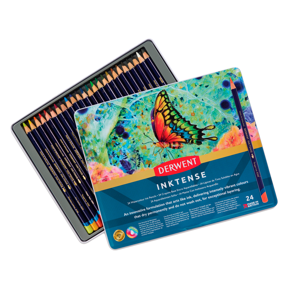 Derwent Inktense набор 24 цвета