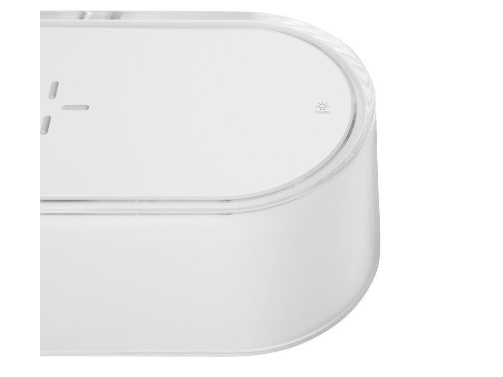 Ночник с беспроводной зарядкой и RGB подсветкой «Miracle», 15 Вт (белый)