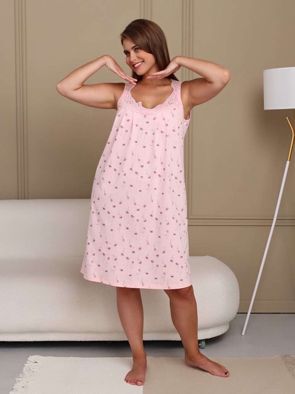 Ночная сорочка Австерия Виотекс РОЗОВЫЙ