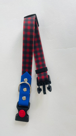 Ошейник для собак из биотана , 25 мм , 35-55 см . Клетка и салатовый