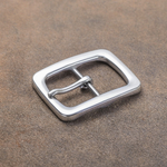 Пряжка ременная (40мм), арт. NR01, цв. Никель, нержавеющая сталь