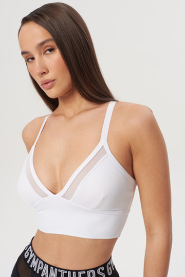 Топ с сеткой на груди