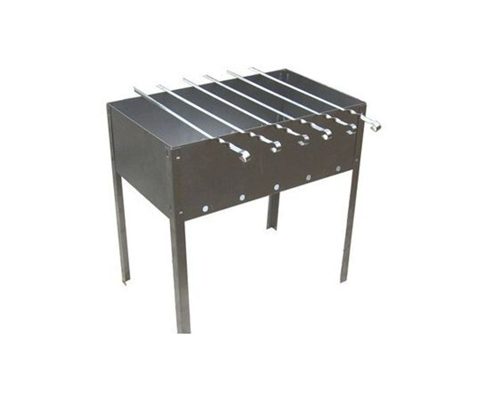 Мангал 400*250*400*0,4мм, Эконом, с шампурами углов. (6шт) 370*10*0,8мм, в сумке, Бастион-пром 483603