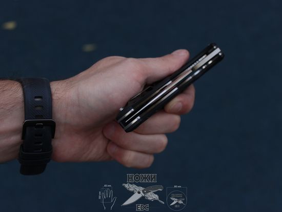 Складной нож НОКС Мангуст-2 336-100406 c клинком из стали D2, рукоять G10