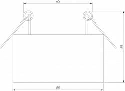 Встраиваемый светильник Elektrostandard Glam a065708