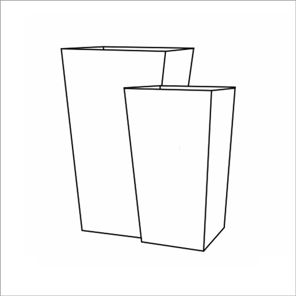 Кашпо, коллекция Color, форма CONIC