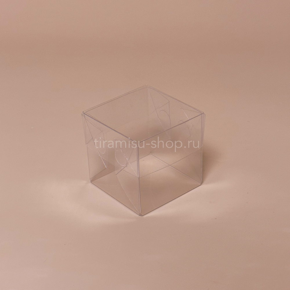 Коробка кубик полностью прозрачная 5,5 х 5,5 х 5,5 см